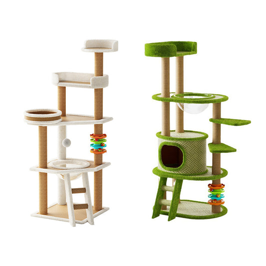 Multi-Level Cat Tree With Cooling Pad And Space Capsule