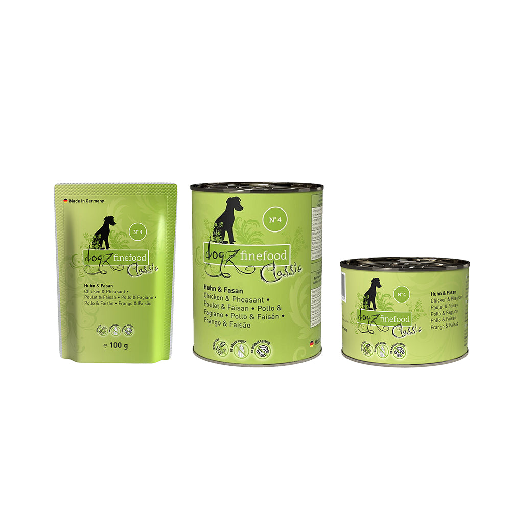 DOGZ FINEFOOD Classic No.4 Chicken & Pheasant