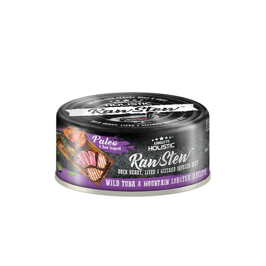 ABSOLUTE HOLISTIC Raw Stew Tuna & Mountain Lobster Wet Canned Cat & Dog Food