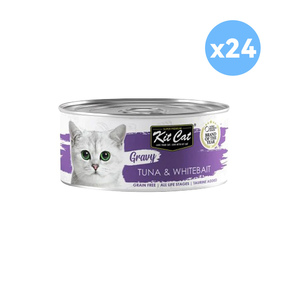 KIT CAT Tuna & Whitebait in Gravy Wet Canned Cat Food