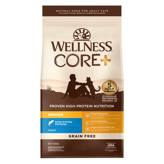 WELLNESS Core Grain Free Salmon & Herring Indoor Dry Cat Food 2.27kg