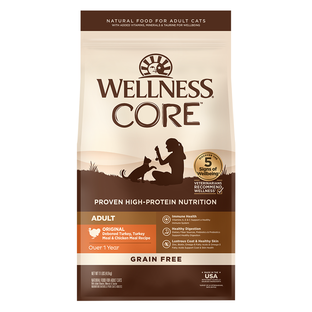 WELLNESS Core Grain Free Original Chicken & Turkey Dry Cat Food 2.27kg