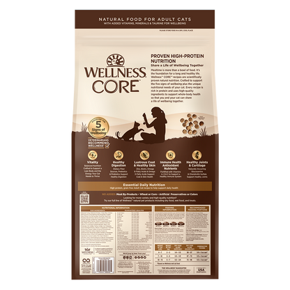 WELLNESS Core Grain Free Original Chicken & Turkey Dry Cat Food 2.27kg