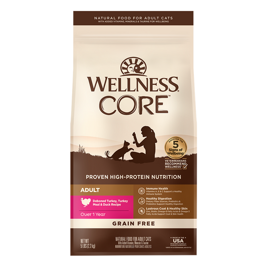 WELLNESS Core Grain Free Turkey & Duck Dry Cat Food 2.27kg