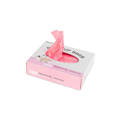 ZIPPY PAWS Unscented Pink Dog Poop Bags (box of 160 bags)