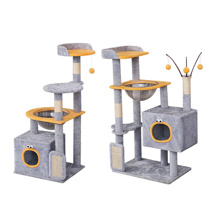 Colorful Monster Sisal Cat Tree With Space Capsule