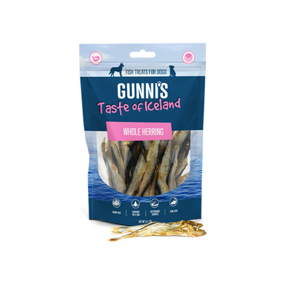 GUNNI'S Whole Herring Dog Treats 85g