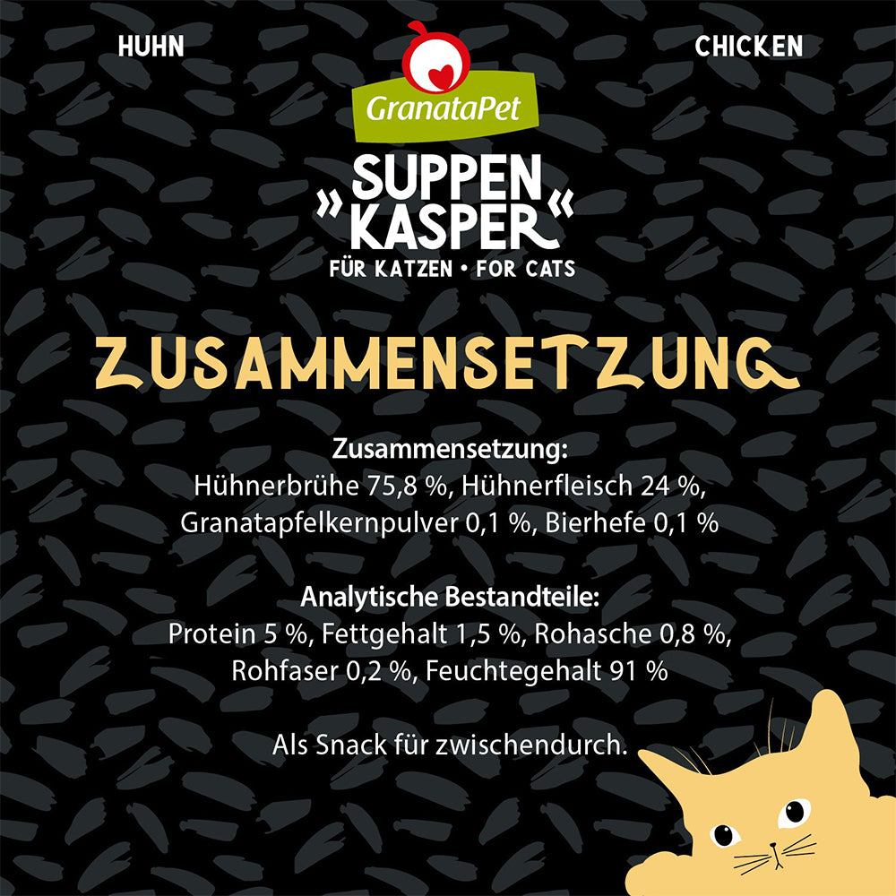 GRANATAPET Suppenkasper Chicken Pur Cat Wet Food