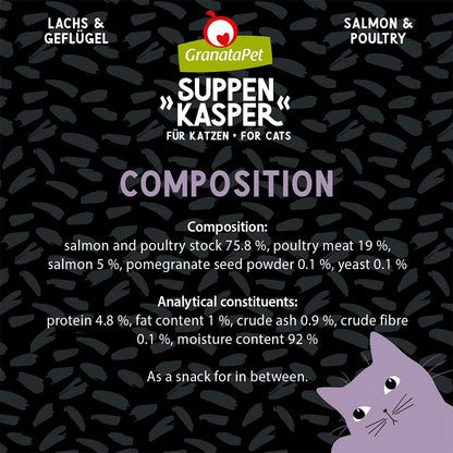 GRANATAPET Suppenkasper Salmon & Poultry Cat Wet Food