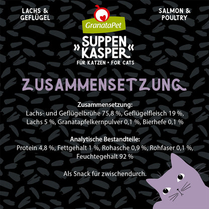 GRANATAPET Suppenkasper Salmon & Poultry Cat Wet Food