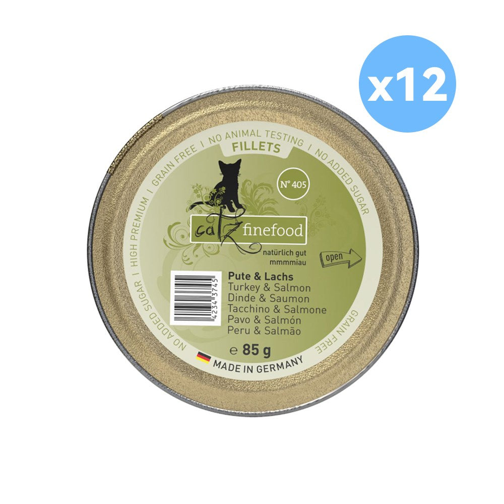 CATZ FINEFOOD Fillets No.405 Turkey, Chicken & Salmon in Jelly Cat Food