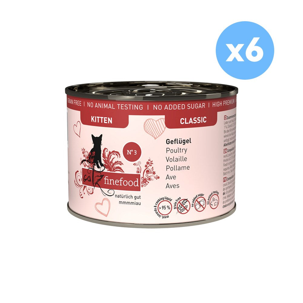 CATZ FINEFOOD Classic Kitten No.3 Poultry Cat Food