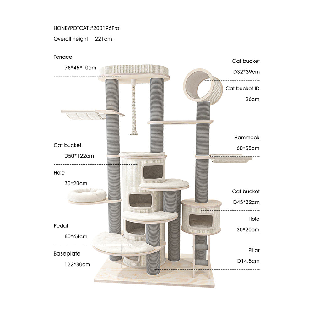 HONEYPOTCAT Prestige Wood Cat Furniture