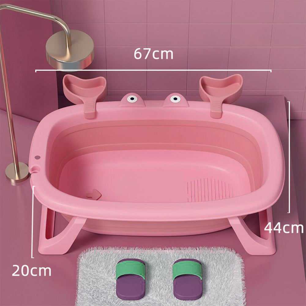 KID1ST Pink Crab Foldable Pet Bathing Tub