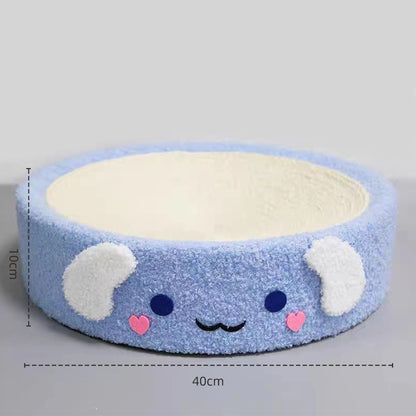 Cartoon Round Cat Scratcher - 40X40X10cm