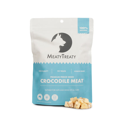 MEATY TREATY Freeze Dried Crocodile Pet Treats 50g