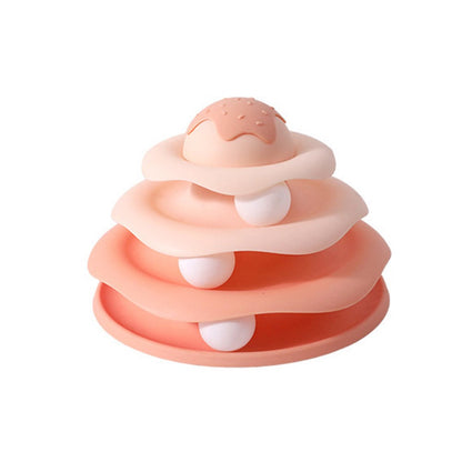 Ice Cream Cat Turntable Toy With Balls