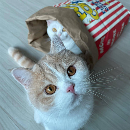 Popcorn Brown Paper Bag Pet Toy