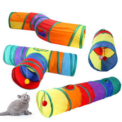 Rainbow Cat Tunnel Toy