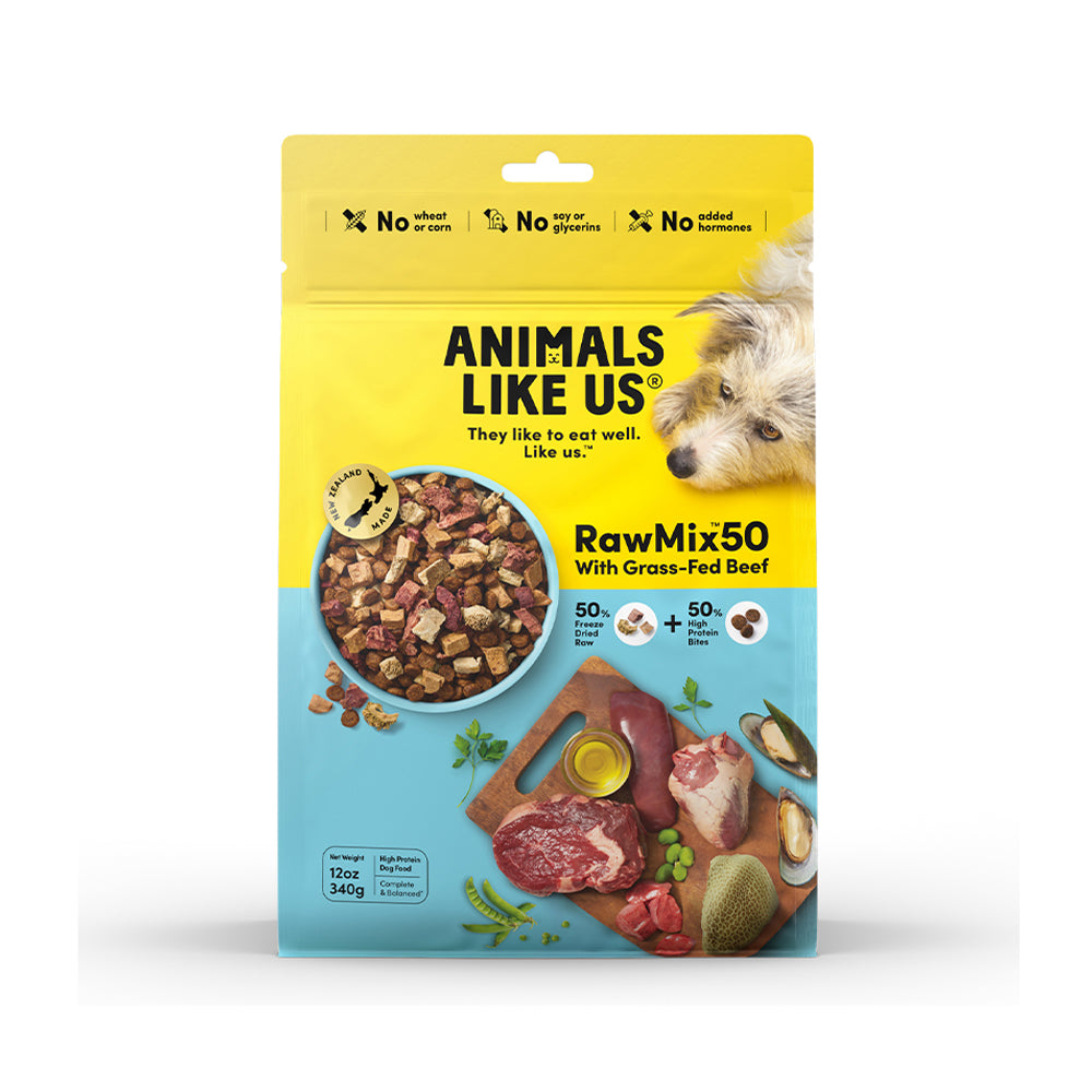 ANIMALS LIKE US Raw Mix 50 Grass Fed Beef Freeze Dried Dog Food