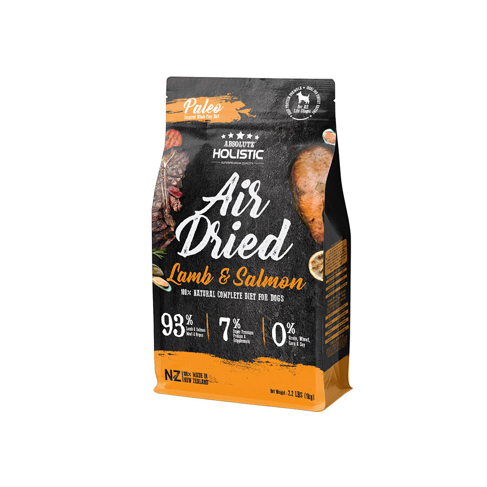 ABSOLUTE HOLISTIC Lamb & Salmon Air Dried Dog Food 1kg