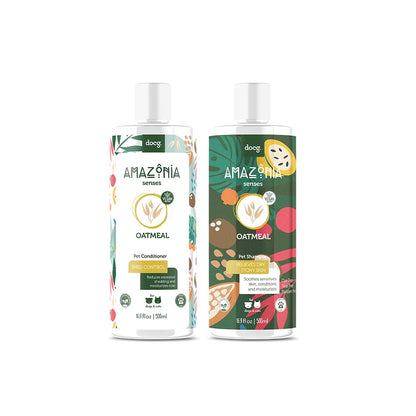 AMAZONIA Senses Oatmeal Shampoo & Conditioner For Cats & Dogs 500ml