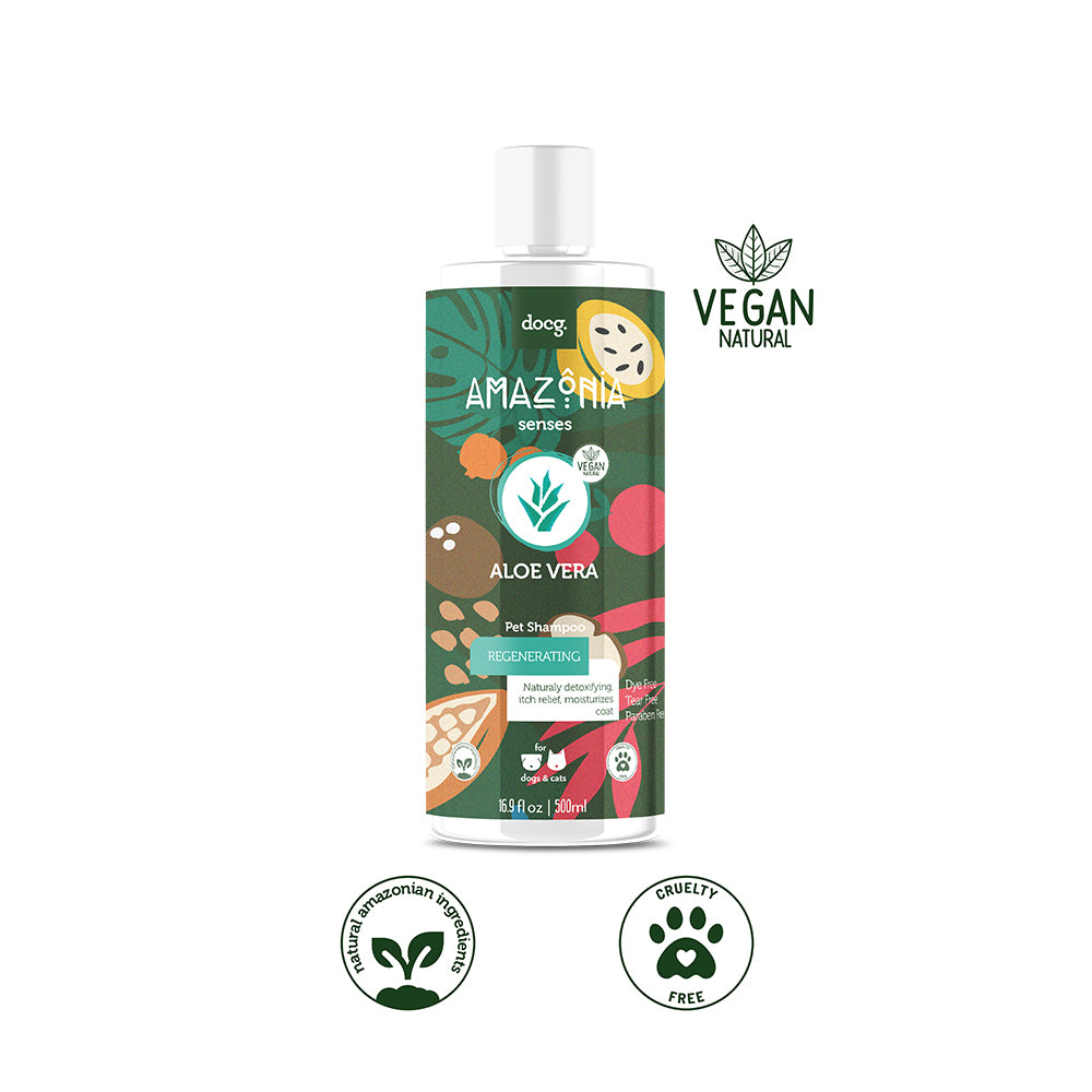 AMAZONIA Senses Herbal Aloe Vera Shampoo For Cats & Dogs 500ml