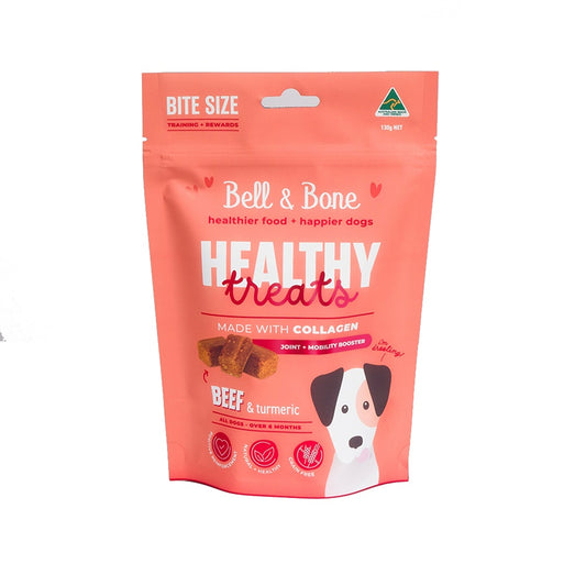 BELL & BONE Beef & Turmeric For Joint & Mobility Booster Healthy Dog Treats 130g