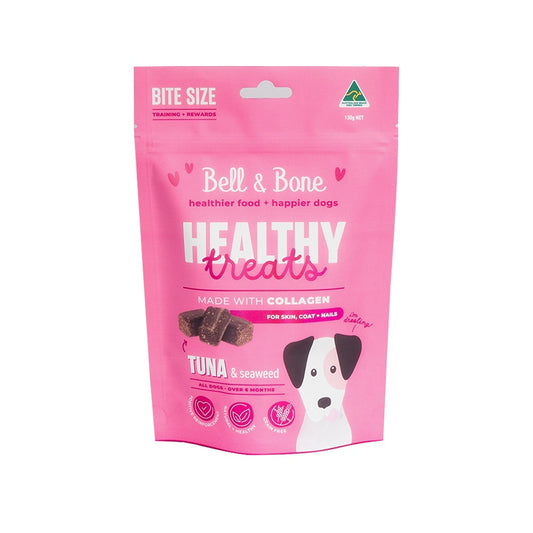 BELL & BONE Tuna & Seaweed For Skin Coat & Nails Healthy Dog Treats 130g