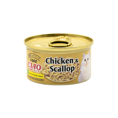 CIAO Chicken Fillet & Scallop Wet Cat Treats