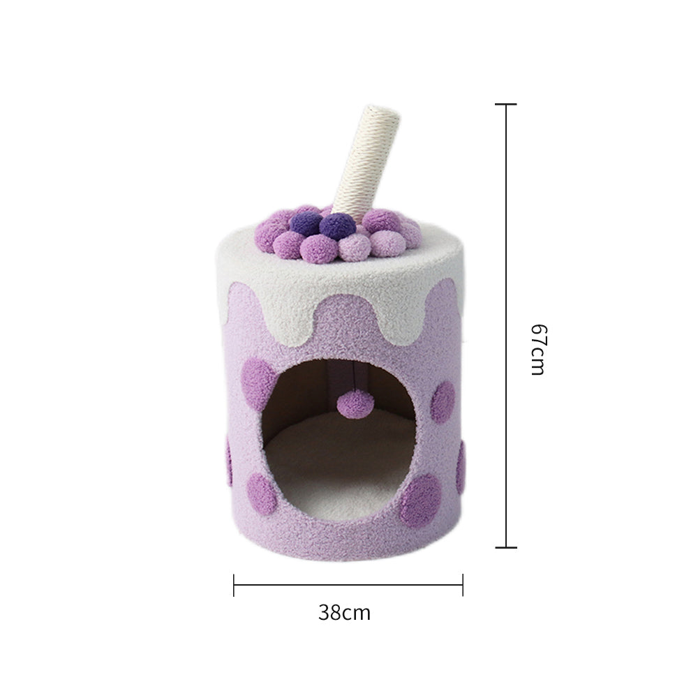 CATIO Purple Bubble Milktea Cat House