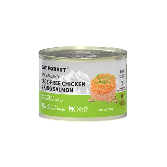 CAT FOREST Cage-Free Chicken & King Salmon Wet Cat Canned Food