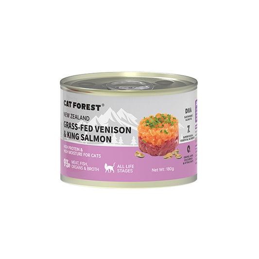 CAT FOREST Grass-Fed Venison & King Salmon Wet Cat Canned Food