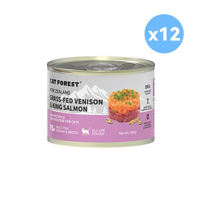 CAT FOREST Grass-Fed Venison & King Salmon Wet Cat Canned Food