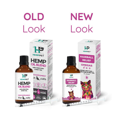 HEMP PET Cat Oil Blend With Hoki Fish & Mct Oil Cat Supplement 100ml