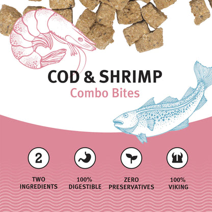 ICELANDIC+ Cod & Shrimp Combo Bite Fish Dog Treat 85g