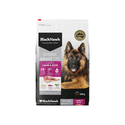 BLACK HAWK  Lamb And Rice Original Adult Dry Dog Food