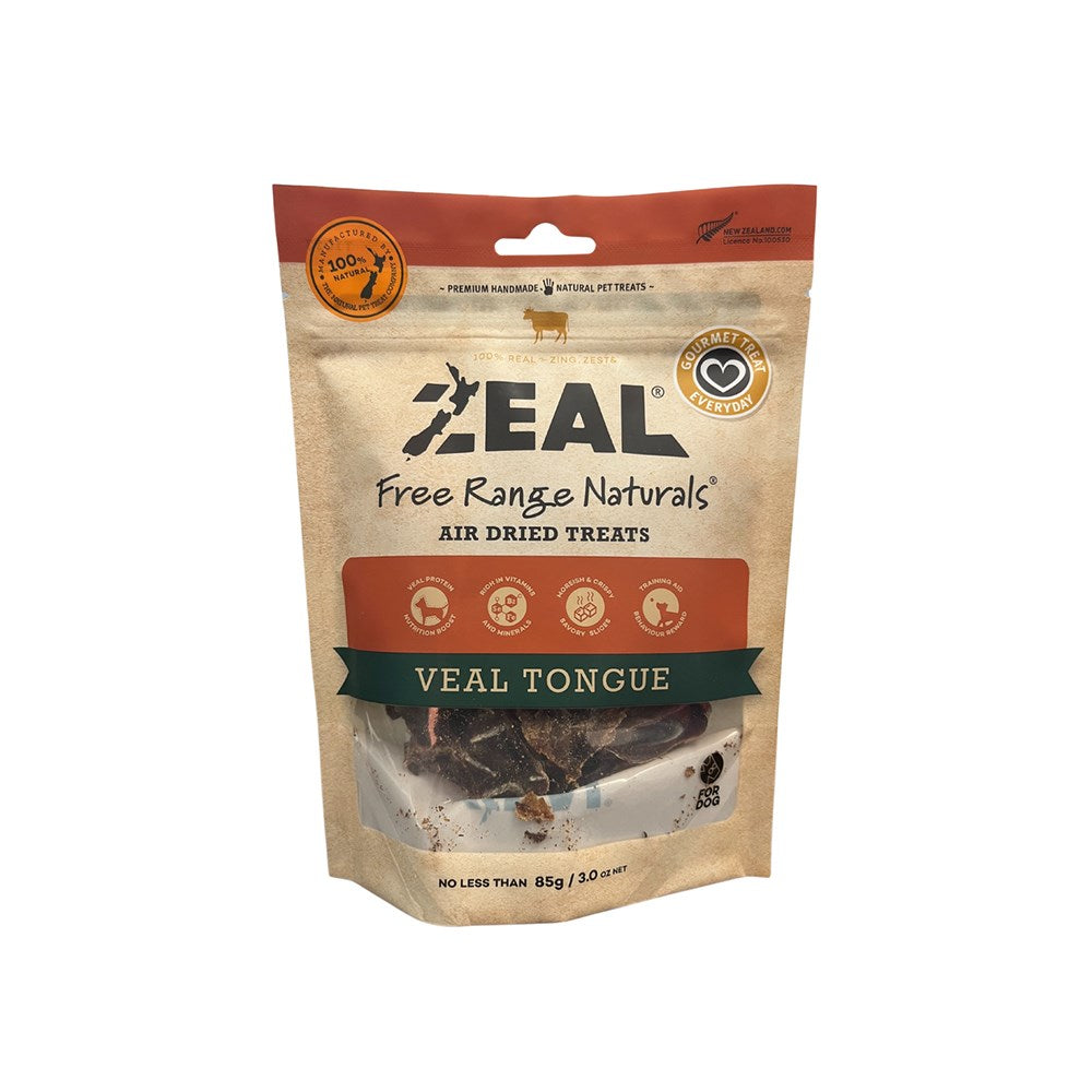 ZEAL Veal Tongue Air Dried Pet Treats 85g