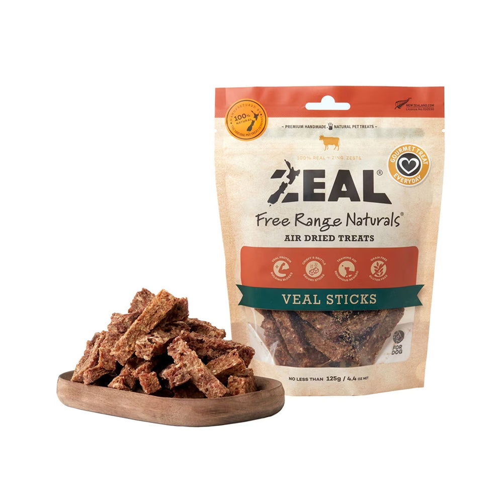 ZEAL Veal Sticks Air Dried Pet Treats 125g