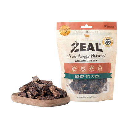 ZEAL Beef  Sticks Air Dried Pet Treats 125g