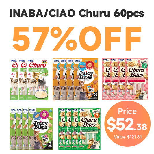 INABA/CIAO Churu 60pcs