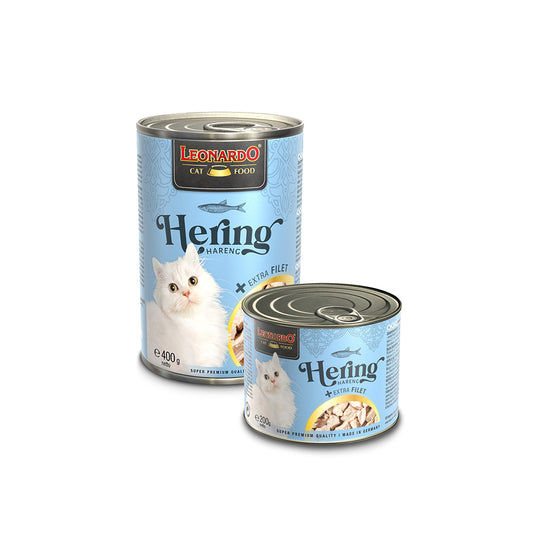 LEONARDO Hering + Extra Fillet Wet Cat Food