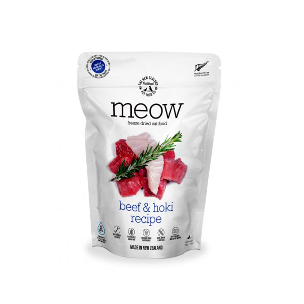 MEOW Beef & Hoki Freeze Dried Cat Food 280g