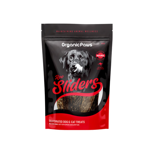 ORGANIC PAWS Roo sliders Pet Treats 100g