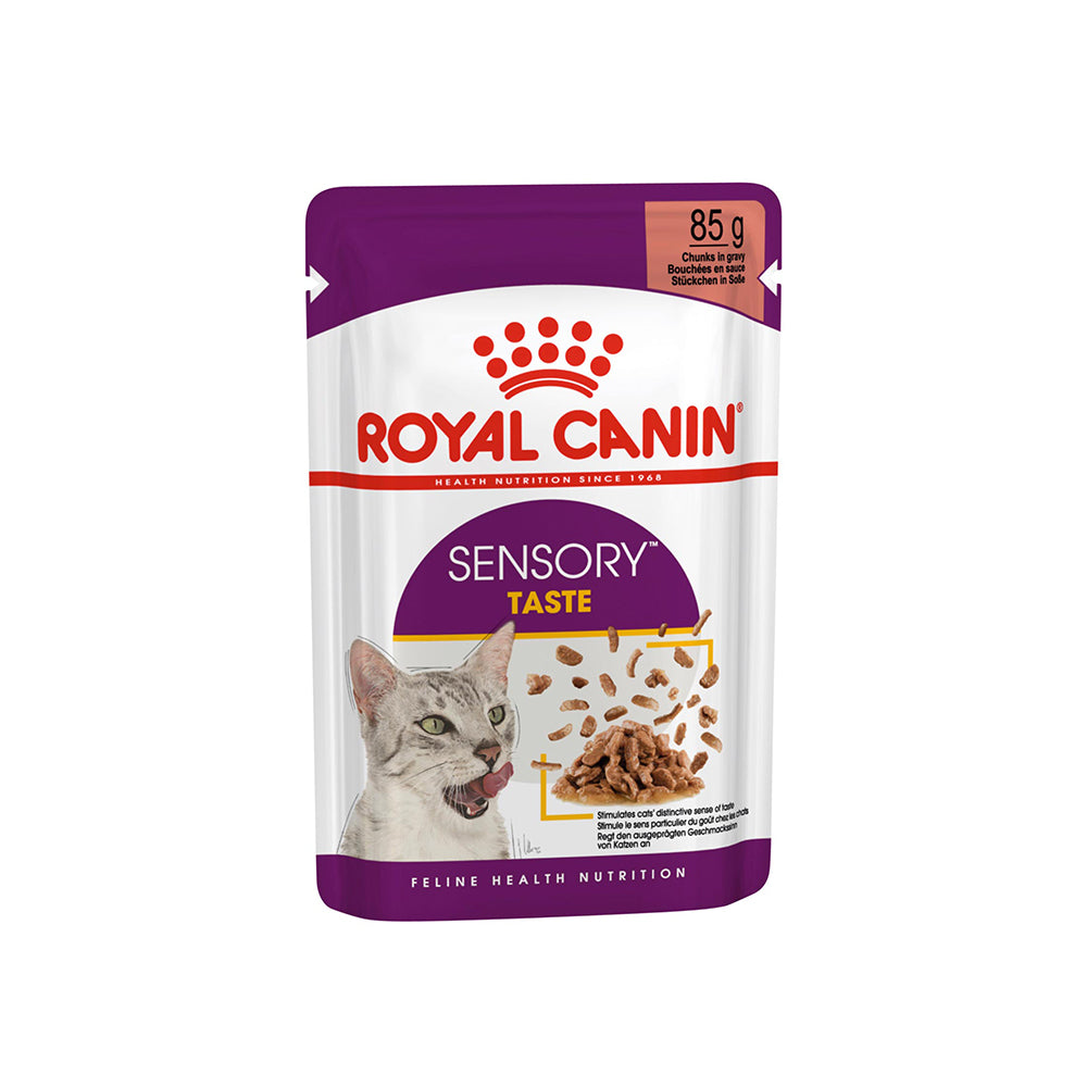 ROYAL CANIN Sensory Taste Gravy Adult Wet Cat Food 85g x 12