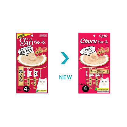 CIAO Churu Tuna Puree Cat Treats 4x14g