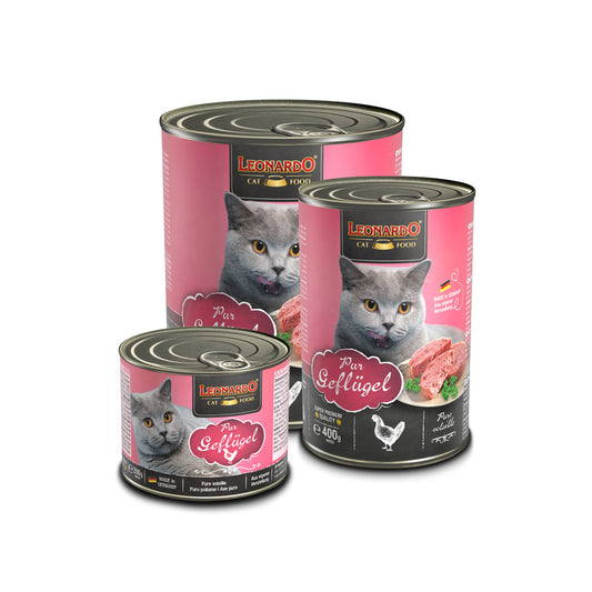 LEONARDO Quality Selection Pure Poultry Wet Cat Food