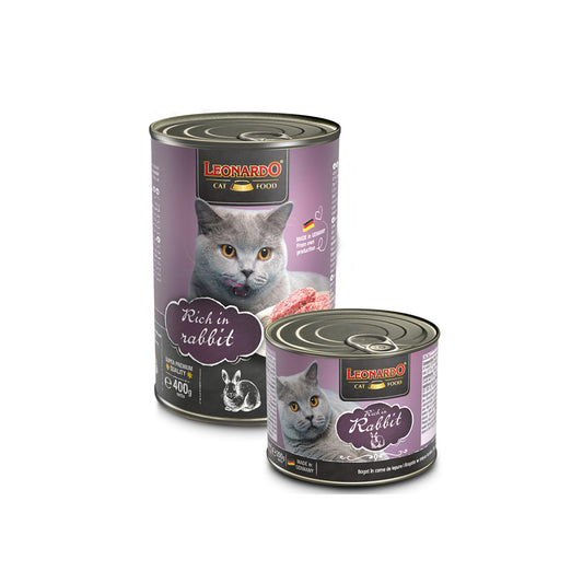 LEONARDO Quality Selection Rabbit Wet Cat Food