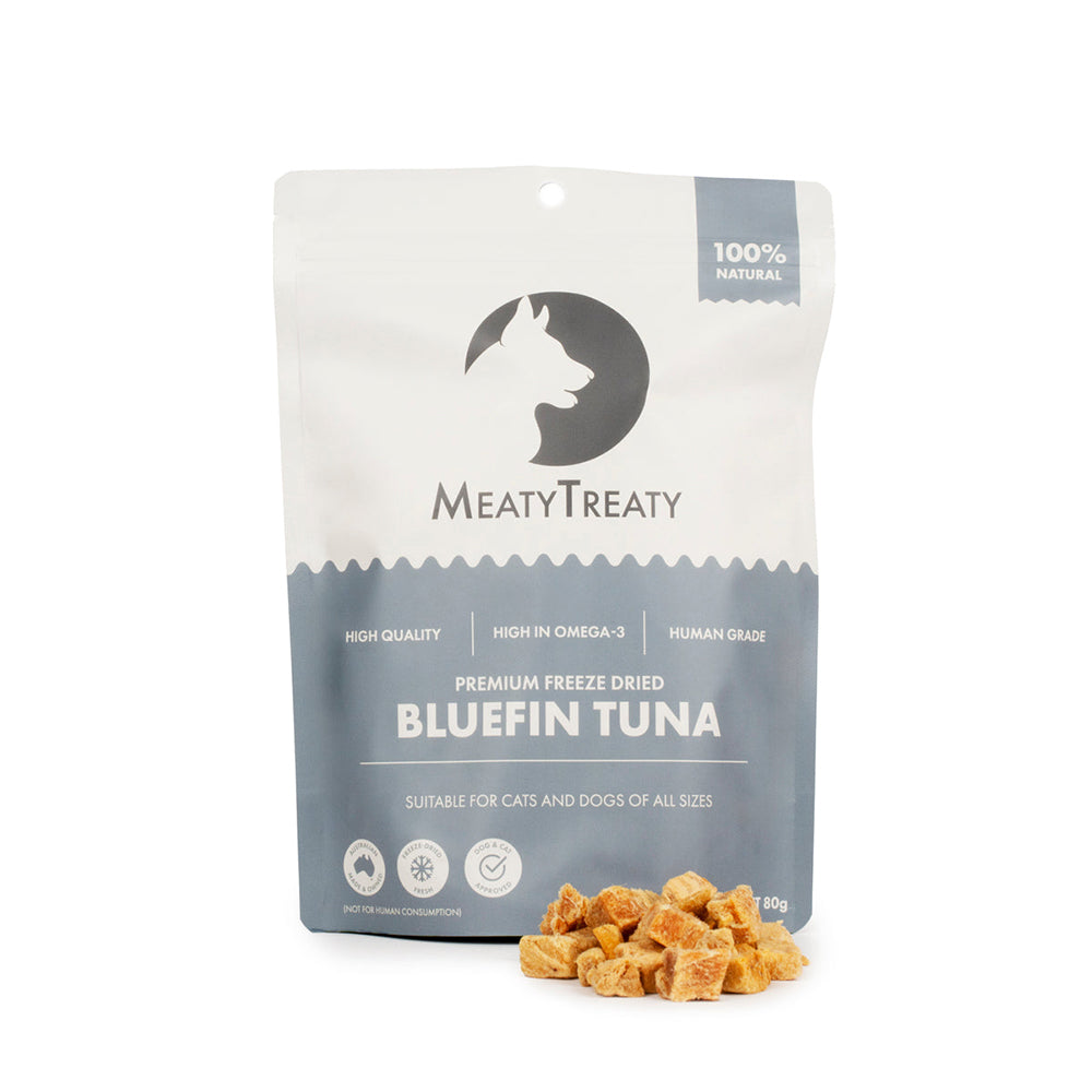 MEATY TREATY Freeze Dried Bluefin Tuna Pet Treats 80g