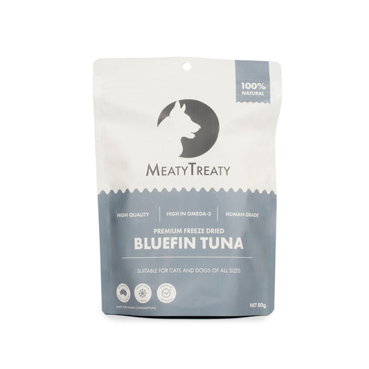 MEATY TREATY Freeze Dried Bluefin Tuna Pet Treats 80g